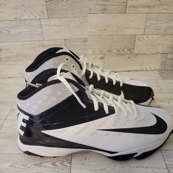 NWOT Nike Mens Vapor Pro 3/4 Destroyer Football White Black 527879-100 Size 11.5 main image 5